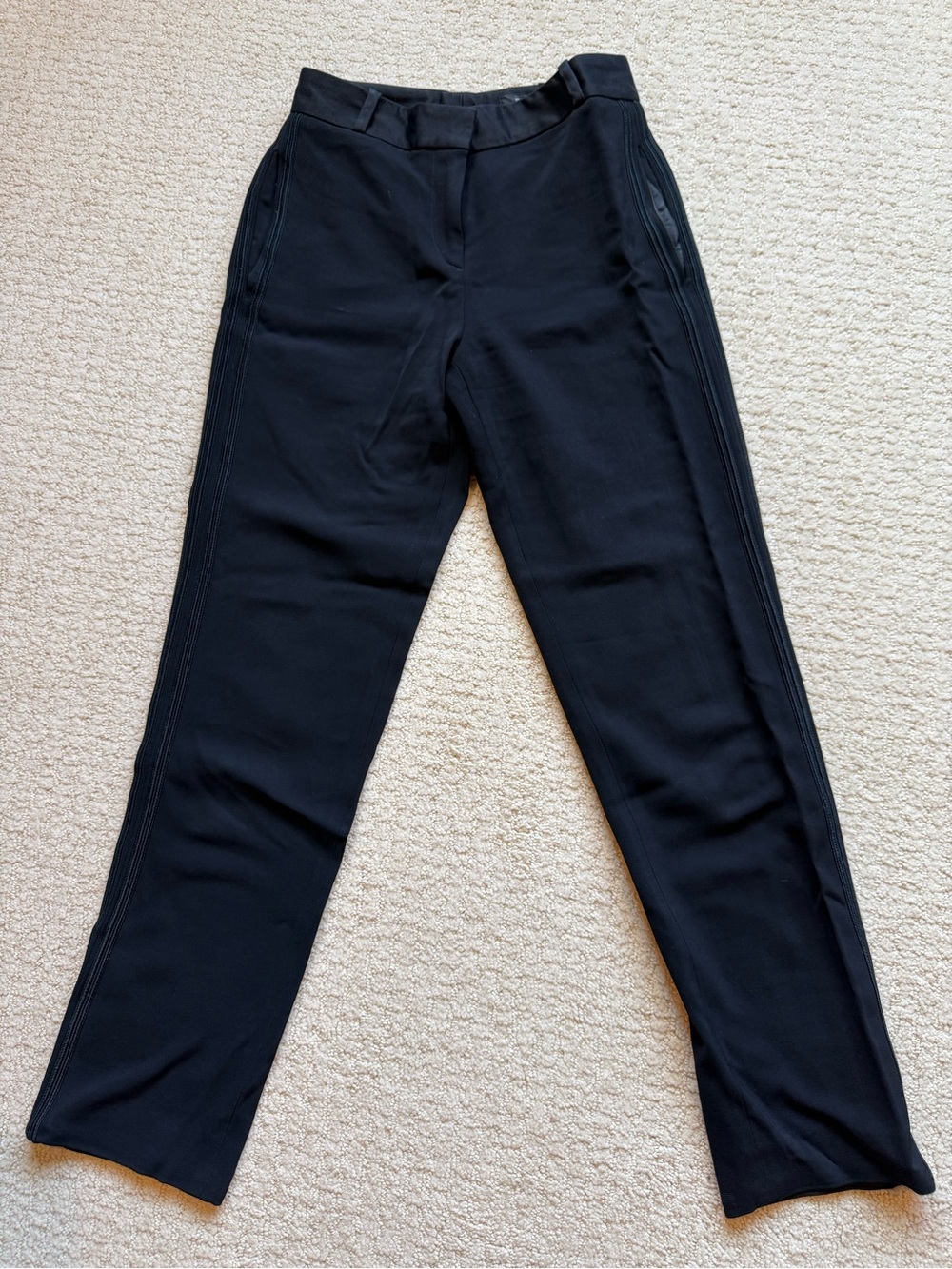 rag & bone Black Straight-Leg Trousers